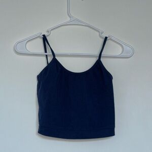 Navy blue cami crop top